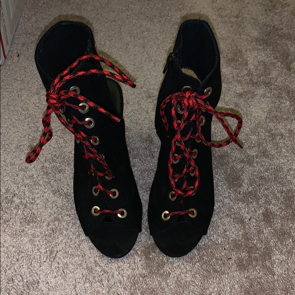 Lace up heels
